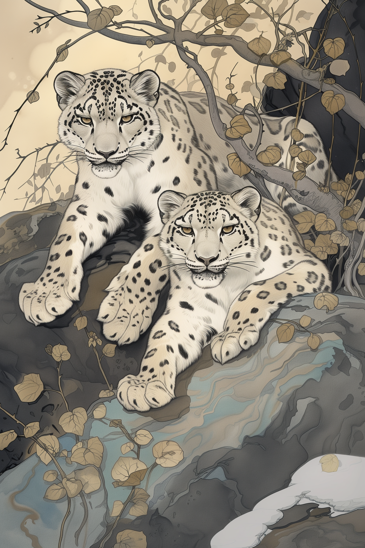 Snow leopards cover image for the leapard collection - Paw Prints